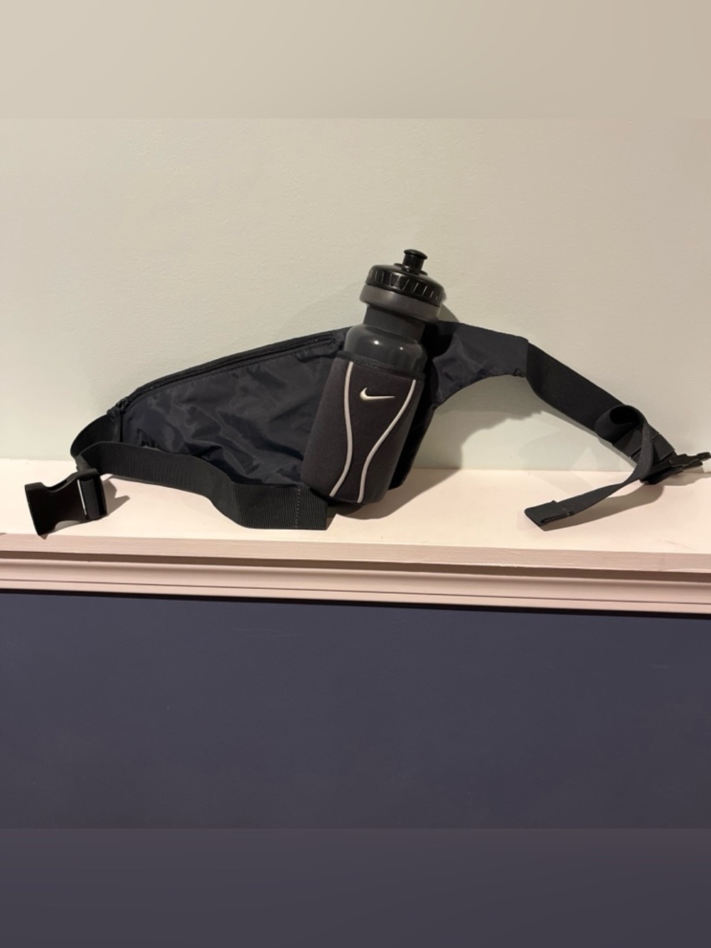 Vintage 90's Nike Holds Water Bottle Included Waistband Gray Bag Hiking Walk